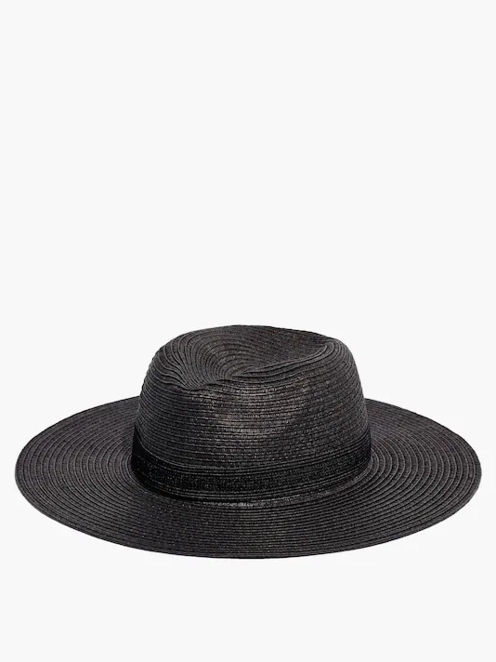 Madewell Black Packable Mesa Straw Hat